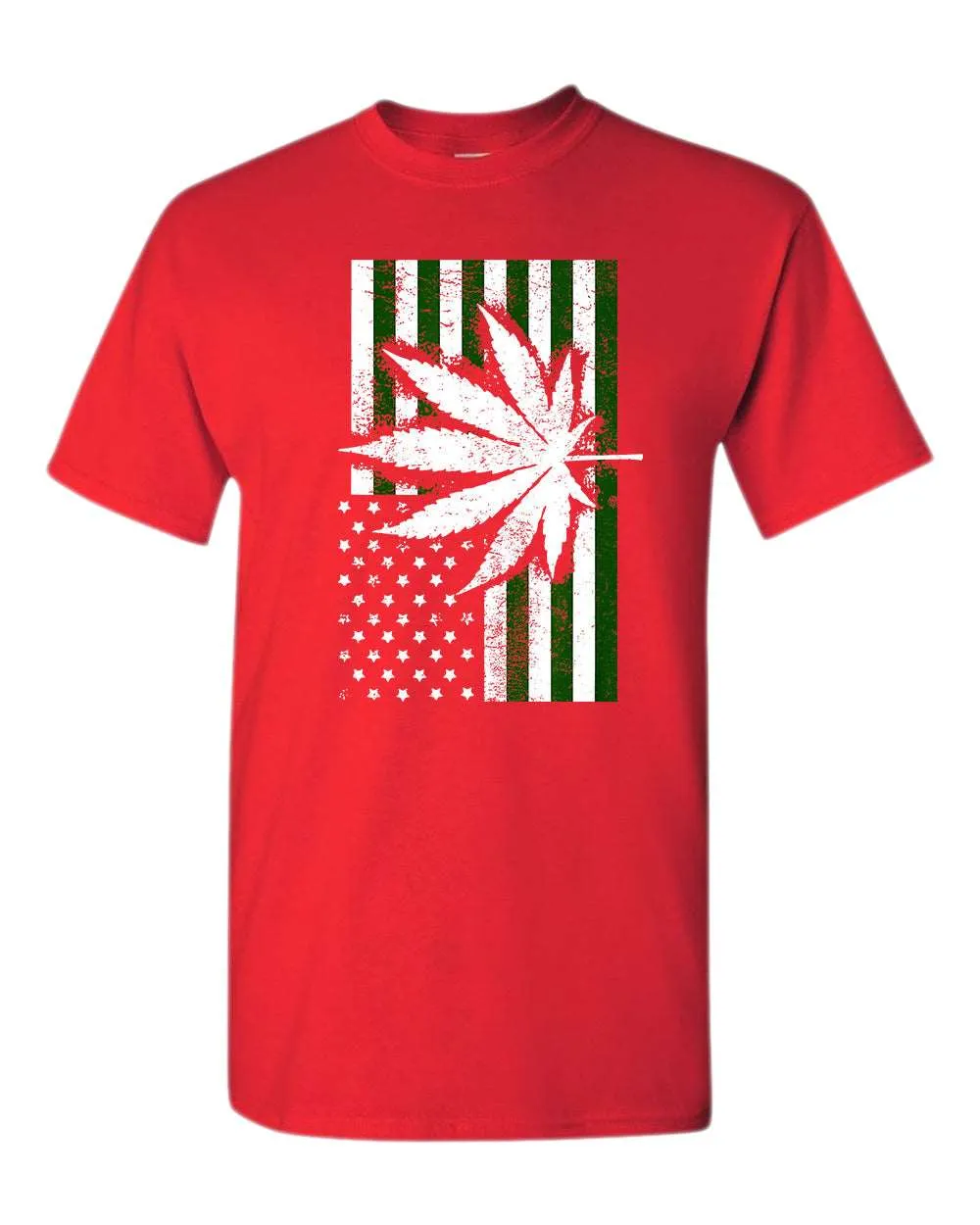 American flag leaf t-shirt