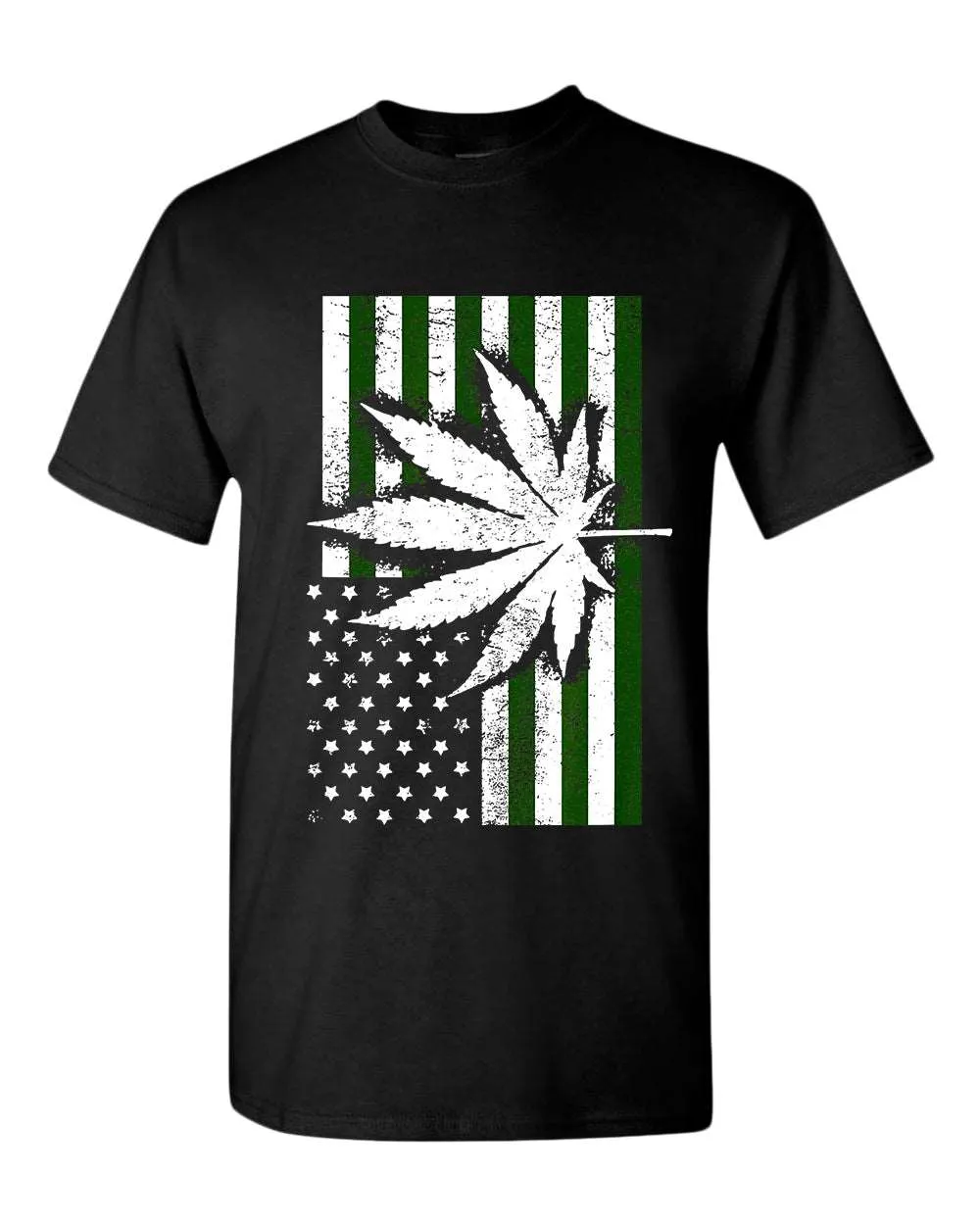 American flag leaf t-shirt