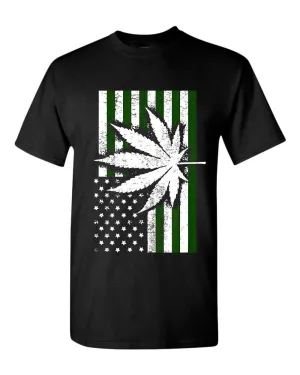 American flag leaf t-shirt