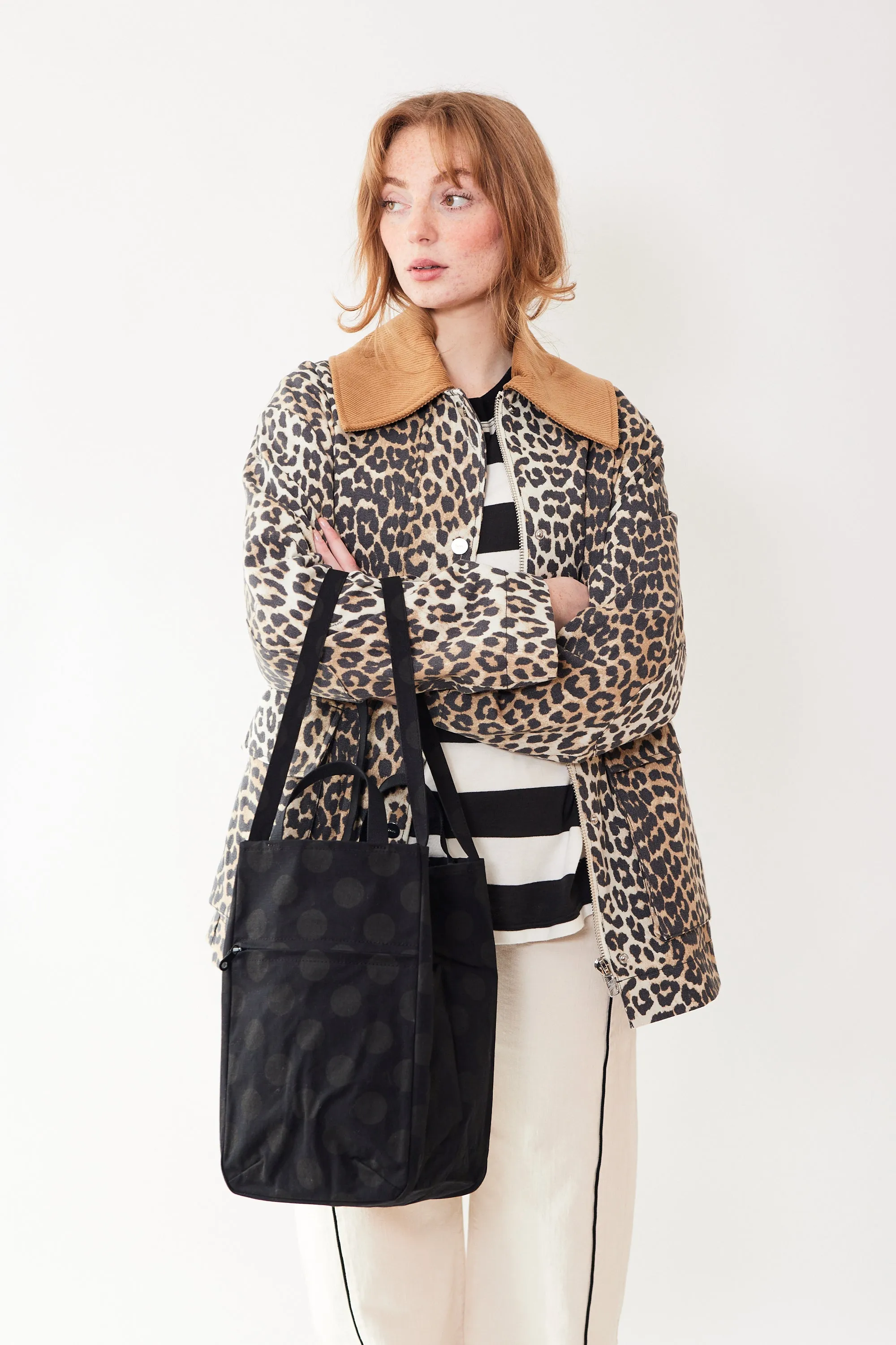 Amiacalva Cotton Ripstop Zippy Tote
