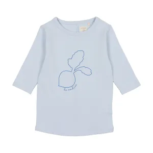 Analogie Radish T-Shirt Three Quarter Sleeve - Pale Blue