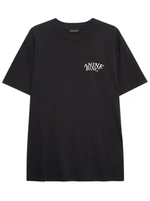 Anine Bing Walker Tee Brand in Vintage Black