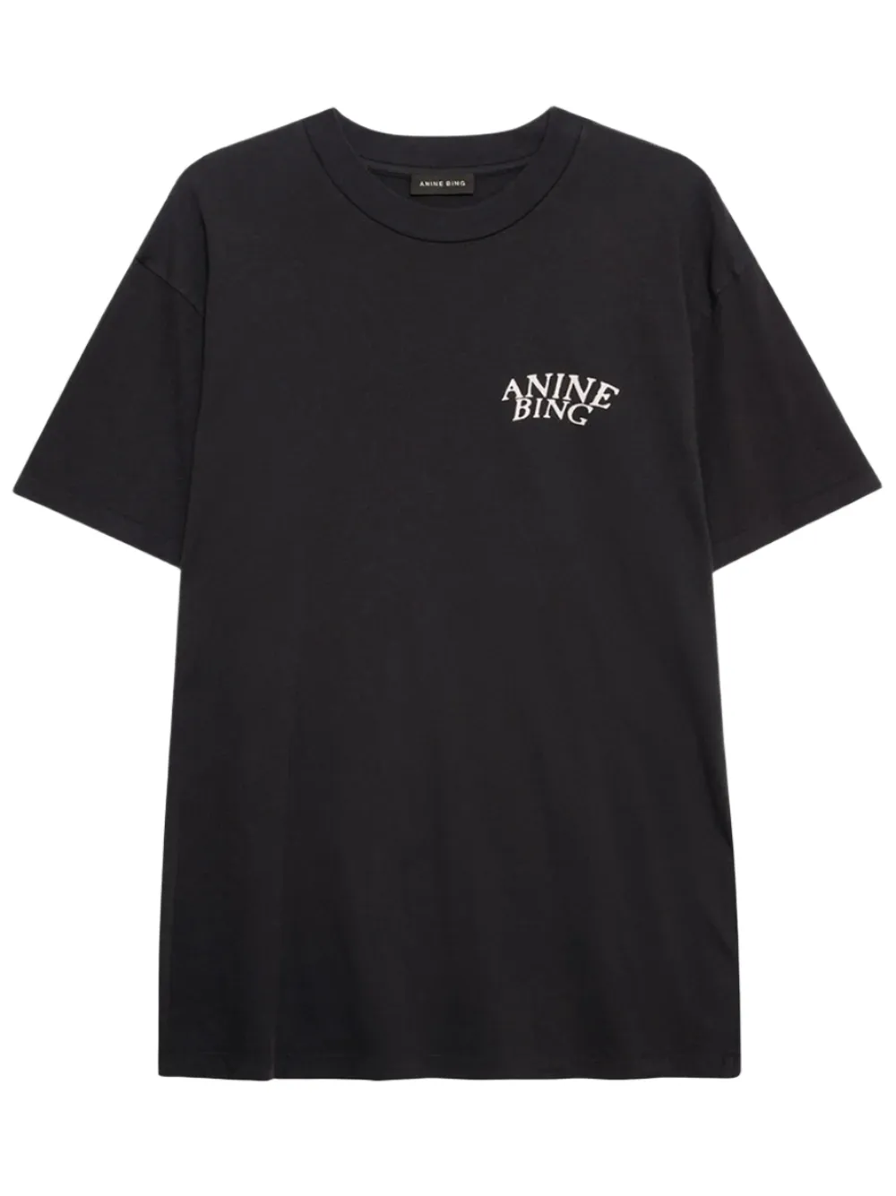 Anine Bing Walker Tee Brand in Vintage Black