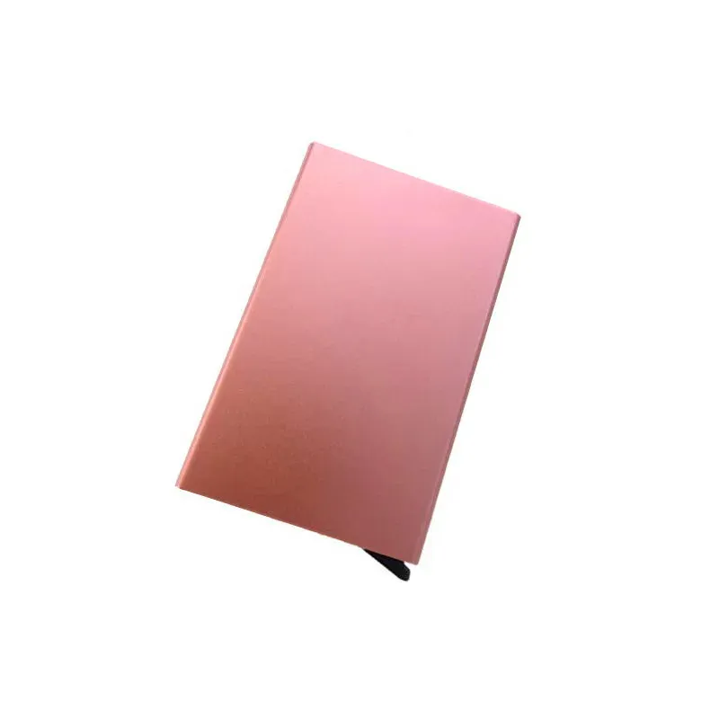 Anti-theft ID Credit Card Holder Minimalist Porte Carte Thin Aluminium Metal Wallets Pocket Case Bank Women Men Credit Card Box