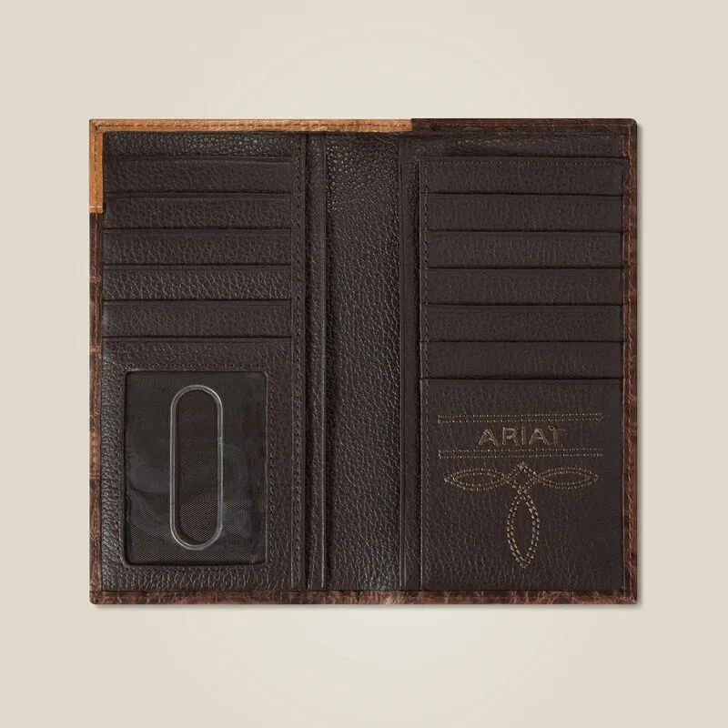 Ariat Alligator Rodeo Wallet & Checkbook Cover