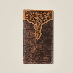Ariat Alligator Rodeo Wallet & Checkbook Cover
