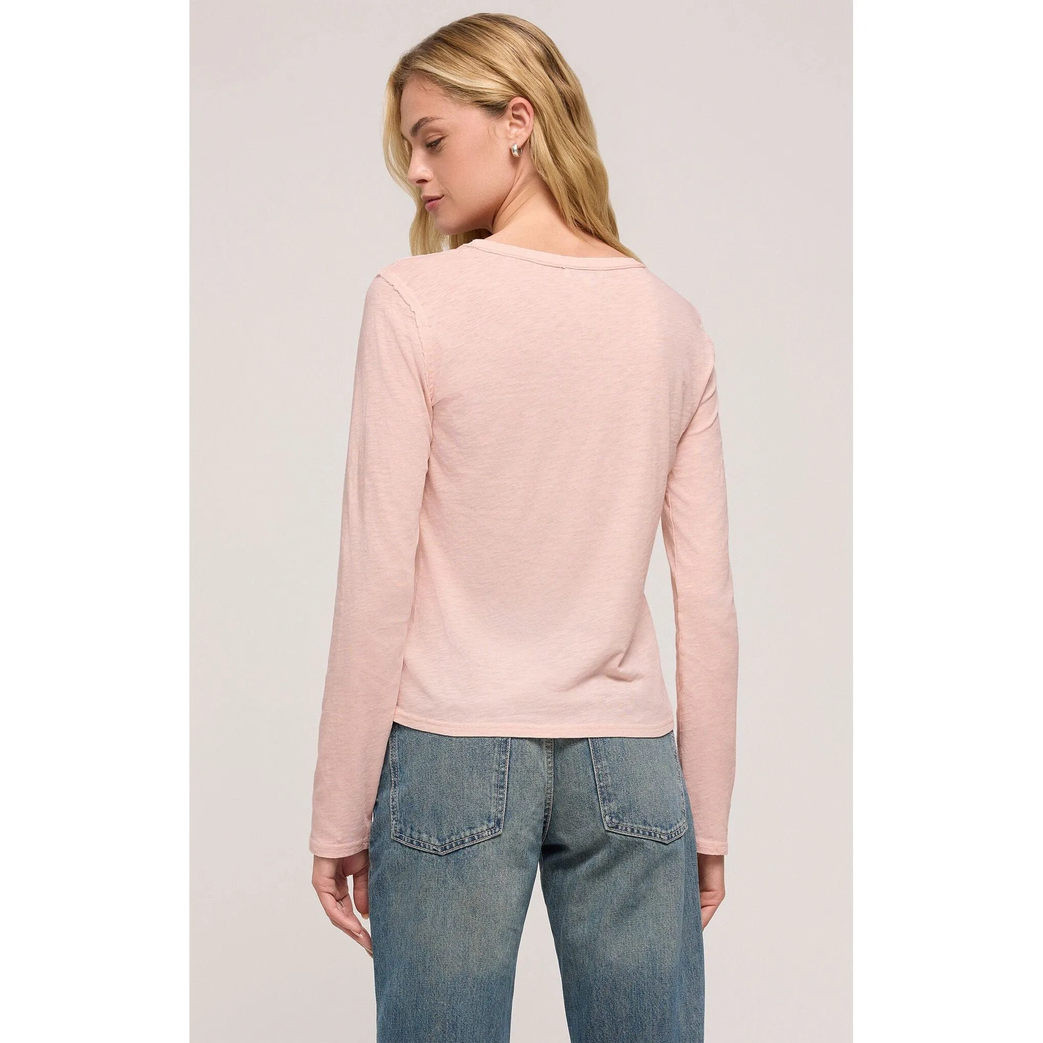 Arlet Slub Top in Pink Salt