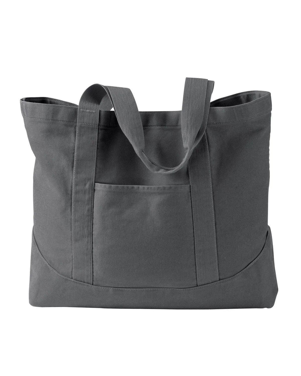 Authentic Pigment Pigment-Dyed Large Canvas Tote | Smoke