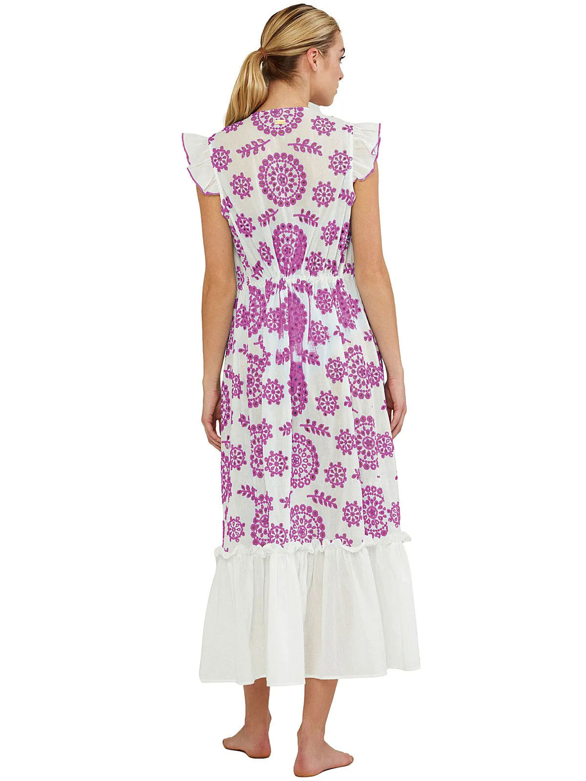 Azalea Ruffled Sleeves Kaftan ::RET