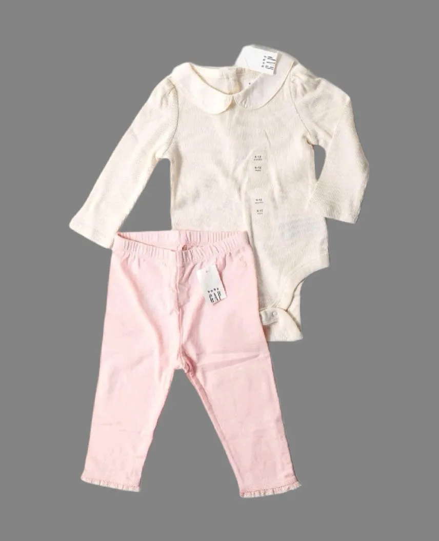 BABY GIRL SIZE 6/12 MONTHS - Baby GAP, 2 Piece Mix N Match Fall Outfit NWT B15