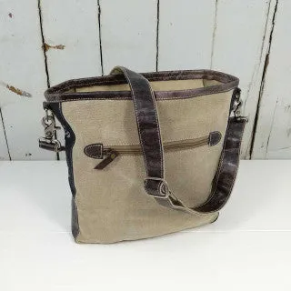 Backyard 'Lana' Crossbody Bag ~ Canvas/Leather