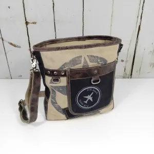 Backyard 'Lana' Crossbody Bag ~ Canvas/Leather