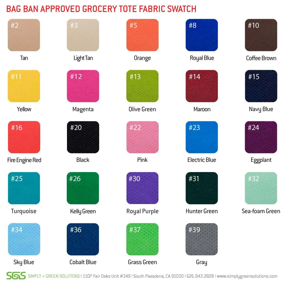 Bag Ban Approved Grocery Tote *Stocked in the USA*