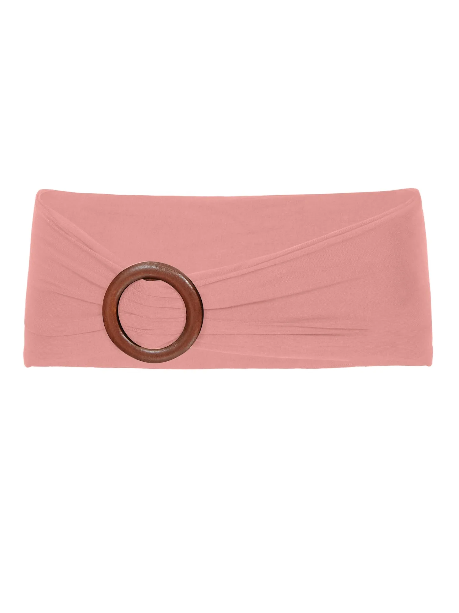 Bamboo Belt with Buckle - Pink Clay