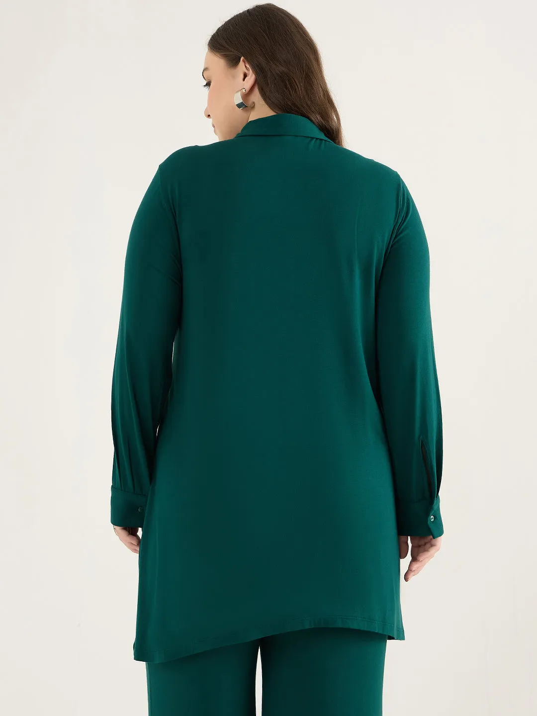 Bamboo Green Assymetric Tunic