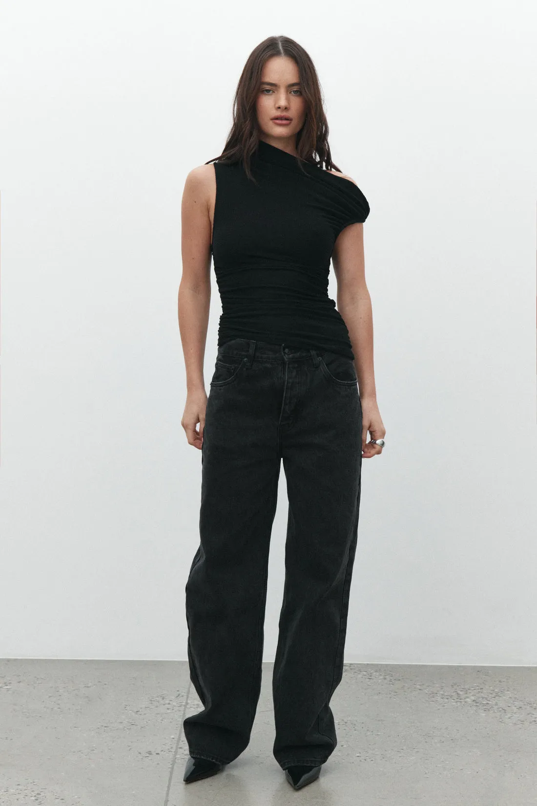 'BAYSE' ALARA TOP - BLACK
