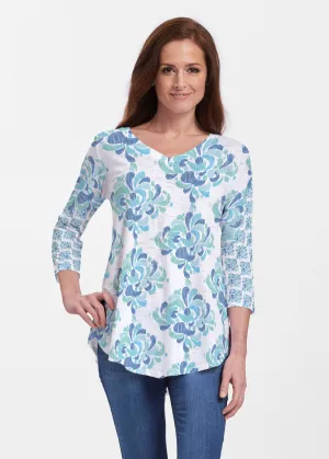 Be Jeweled (7811) ~ Signature V-neck Flowy Tunic