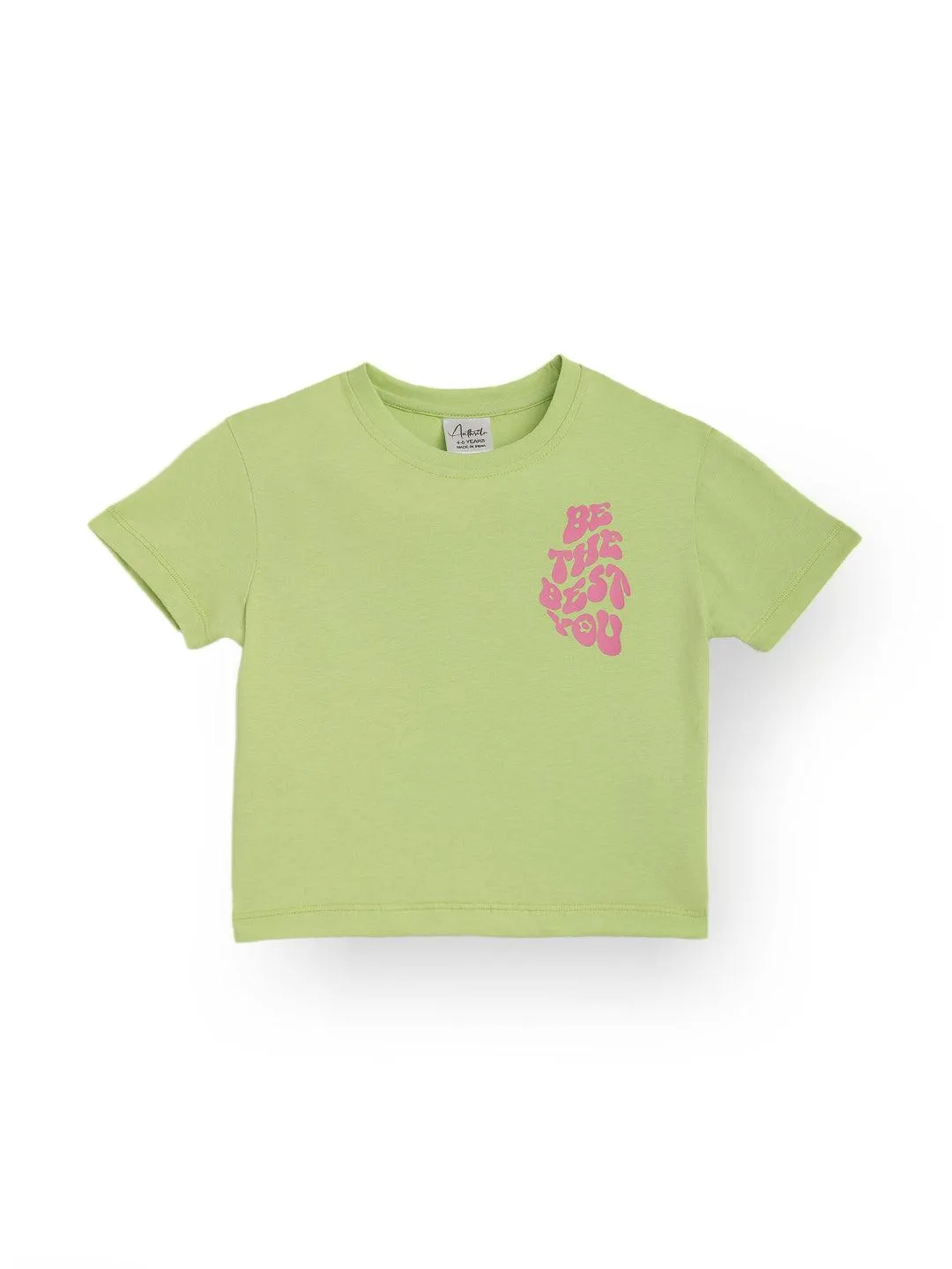 BE THE BEST SUMMER GIRLS T-SHIRT-MINT GREEN