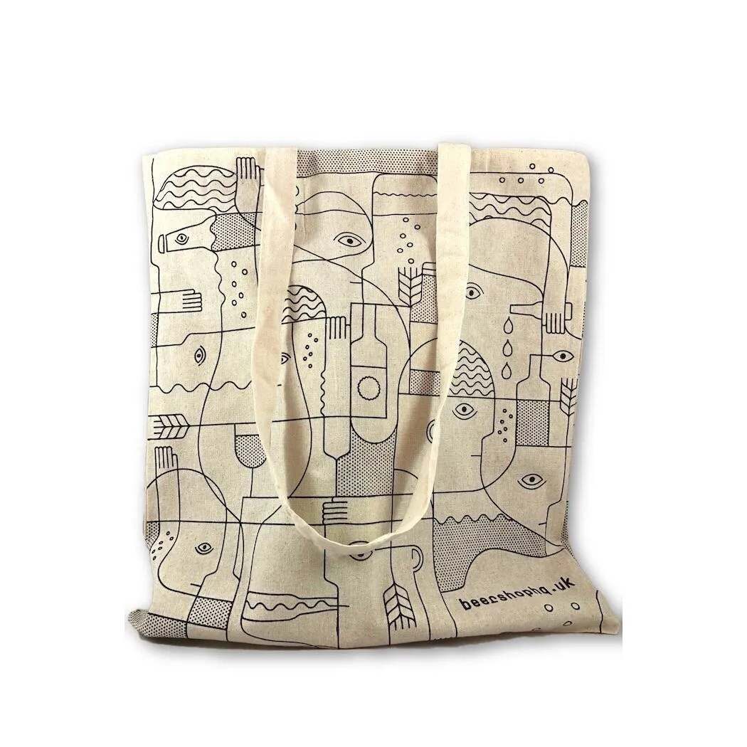 Beer Shop Cotton Tote Bag
