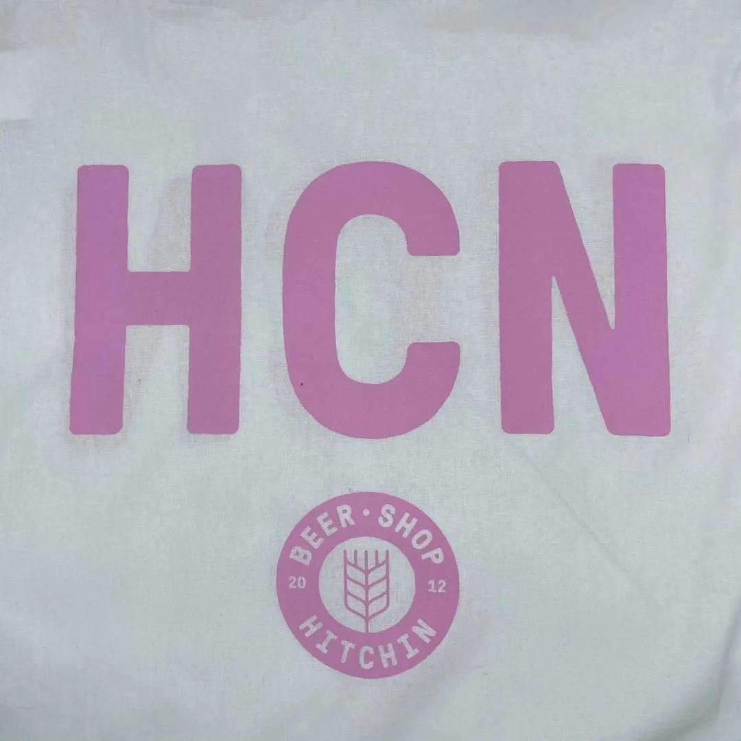 Beer Shop Hitchin Screen Print Cotton Tote Bag