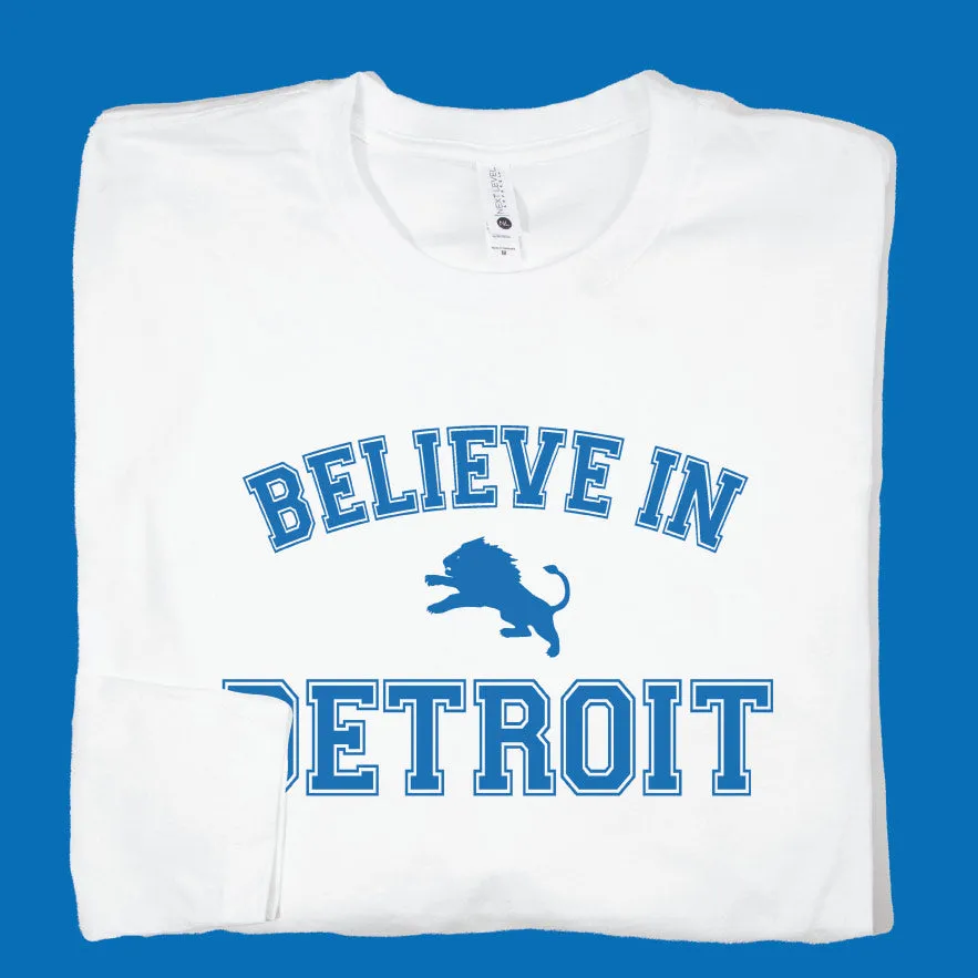 Believe in Detroit long sleeve tee