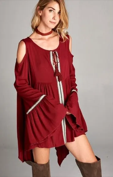 BELL SLEEVE TUNIC BURG-