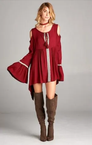 BELL SLEEVE TUNIC BURG-