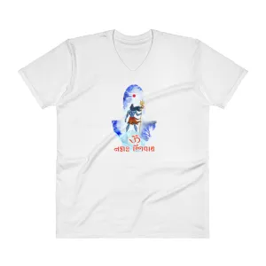 Bengali Lightweight Fashion V-Neck T-Shirt - Om Namah Shivay-02