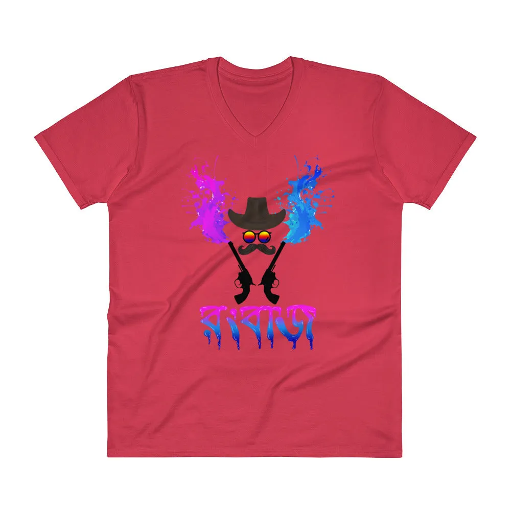 Bengali Lightweight Fashion V-Neck T-Shirt - Rongbaj