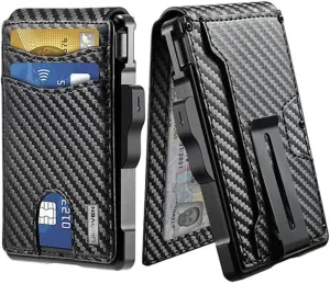 Bifold Wallet for Men - with Money Clip Slim Leather Credit Card Holder
