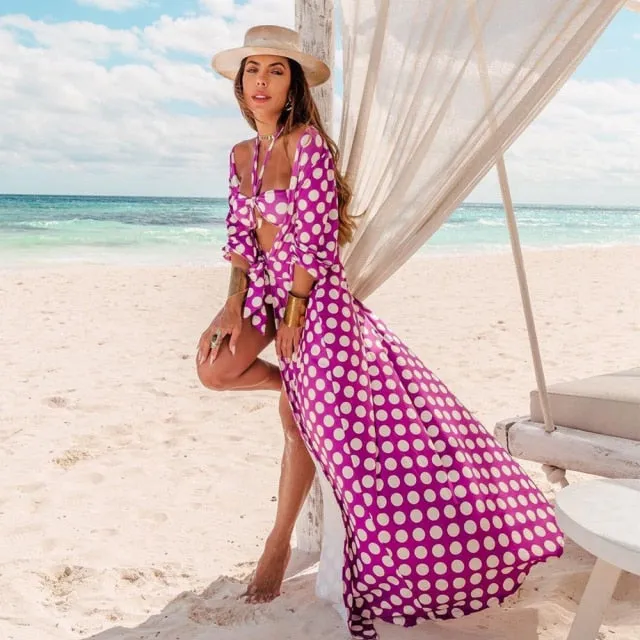Bikini Beach Cover up Tunics for Beach Long Kaftan Bikini Cover up Sarong Beach Swimsuit cover-ups