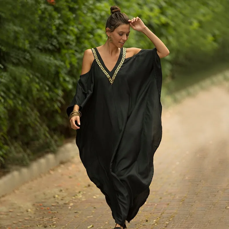 Bikini Beach Cover up Tunics for Beach Long Kaftan Bikini Cover up Sarong Beach Swimsuit cover-ups