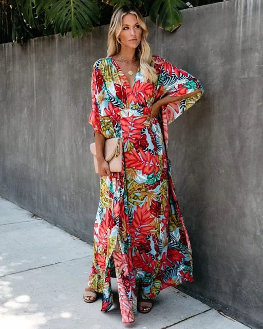Bikini Beach Cover up Tunics for Beach Long Kaftan Bikini Cover up Sarong Beach Swimsuit cover-ups