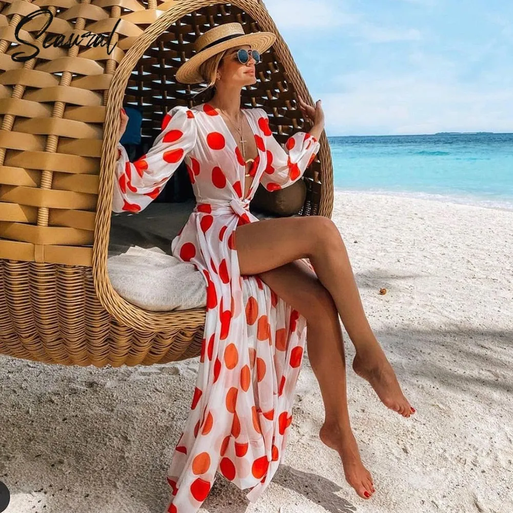 Bikini Beach Cover up Tunics for Beach Long Kaftan Bikini Cover up Sarong Beach Swimsuit cover-ups