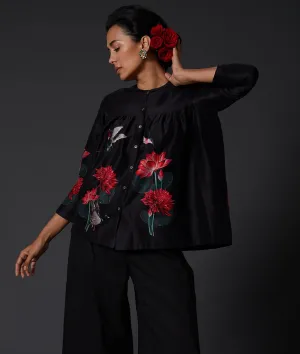 Black Digital Printed Tunic