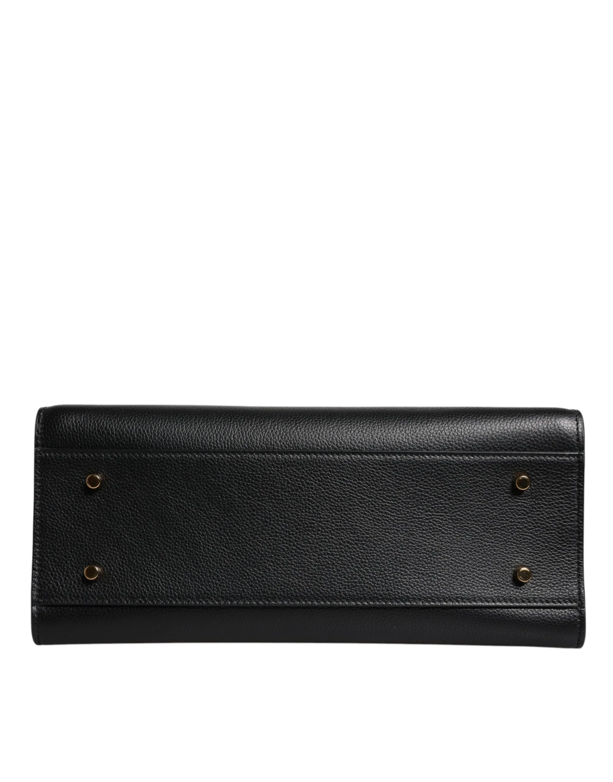 Black Large Leather Top Handle Shoulder Crossbody Bag