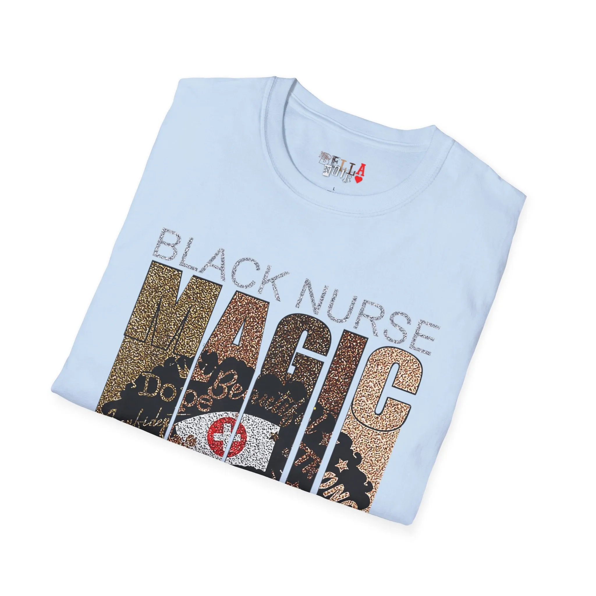 Black Nurse Magic Unisex Softstyle T-Shirt