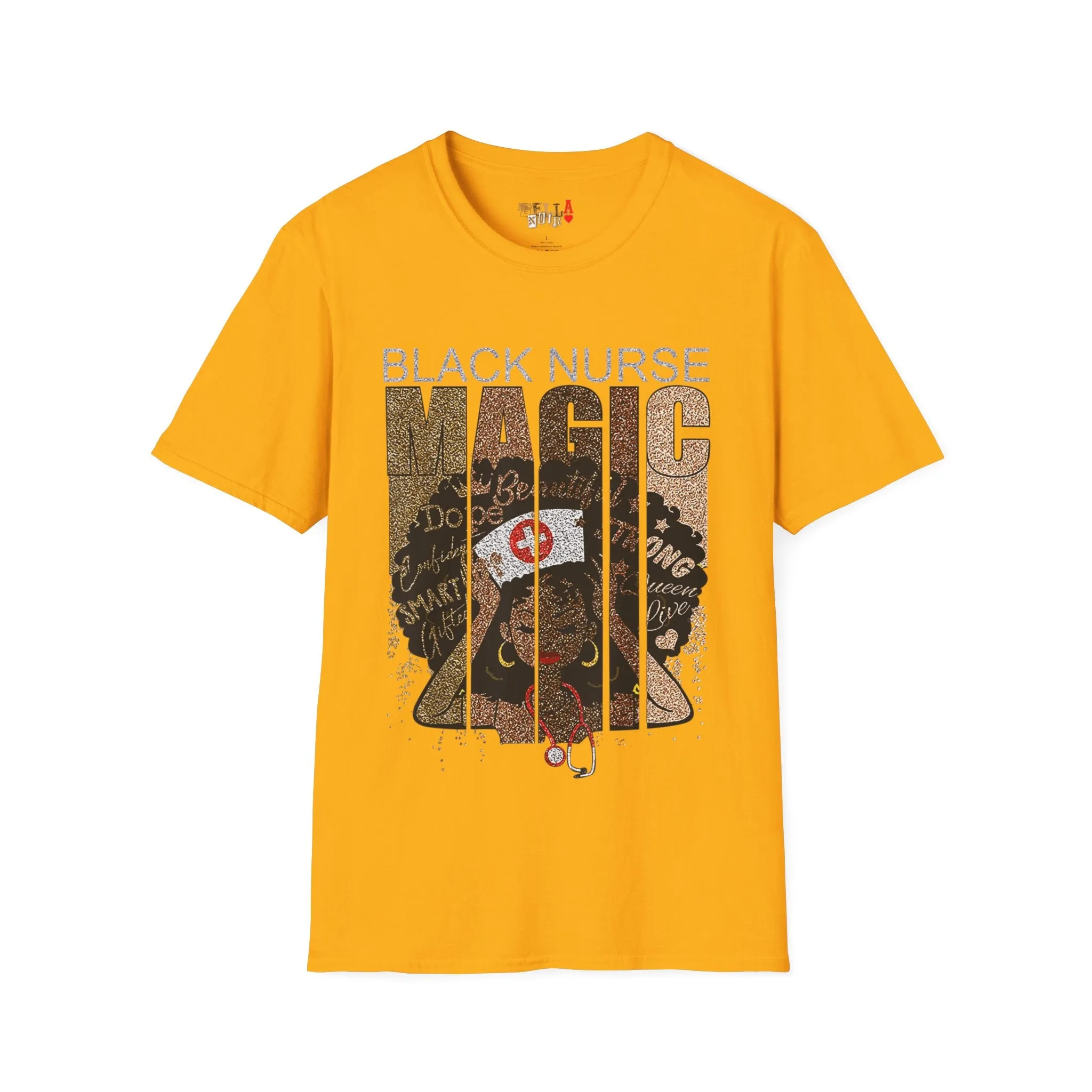 Black Nurse Magic Unisex Softstyle T-Shirt