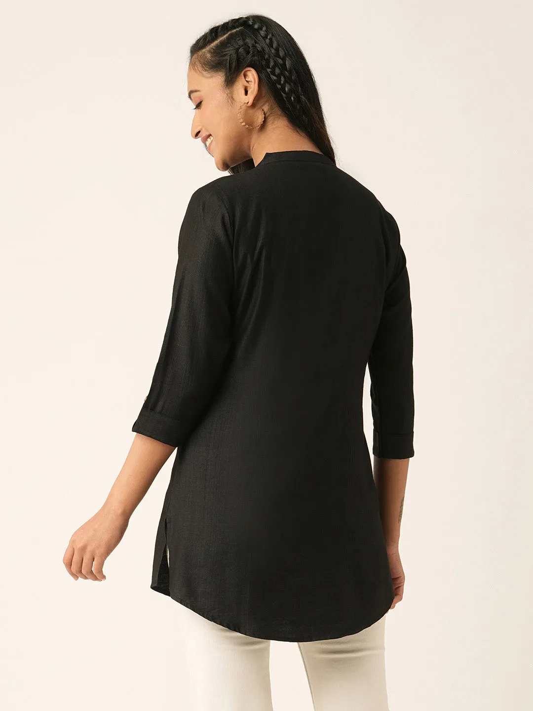 Black Tunic - Rayon Tunics for Women Online India
