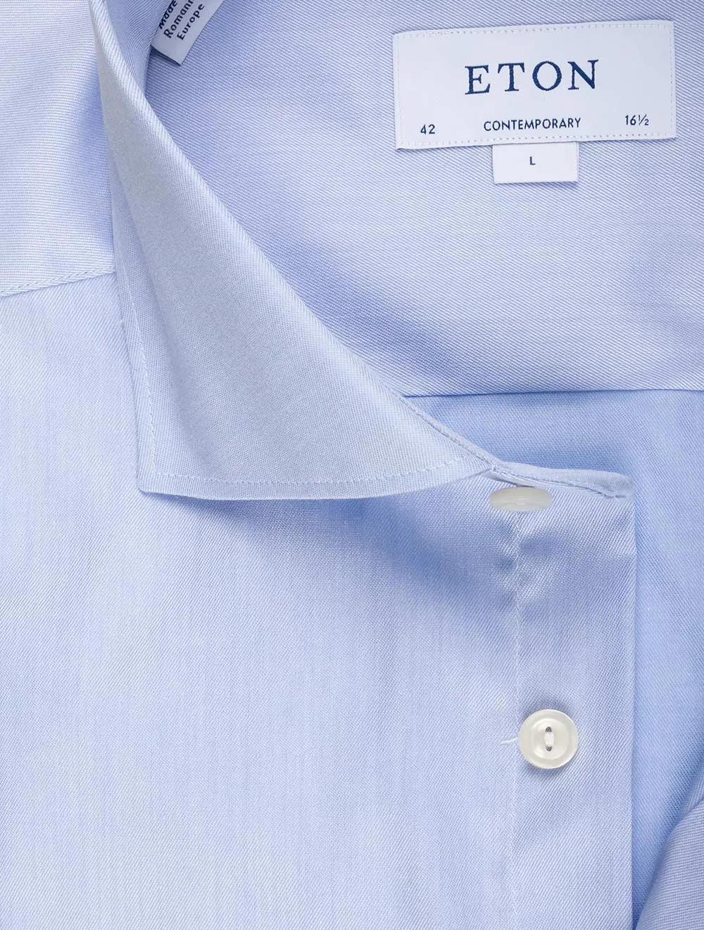 Blue Plain Business Contemporary Shirt