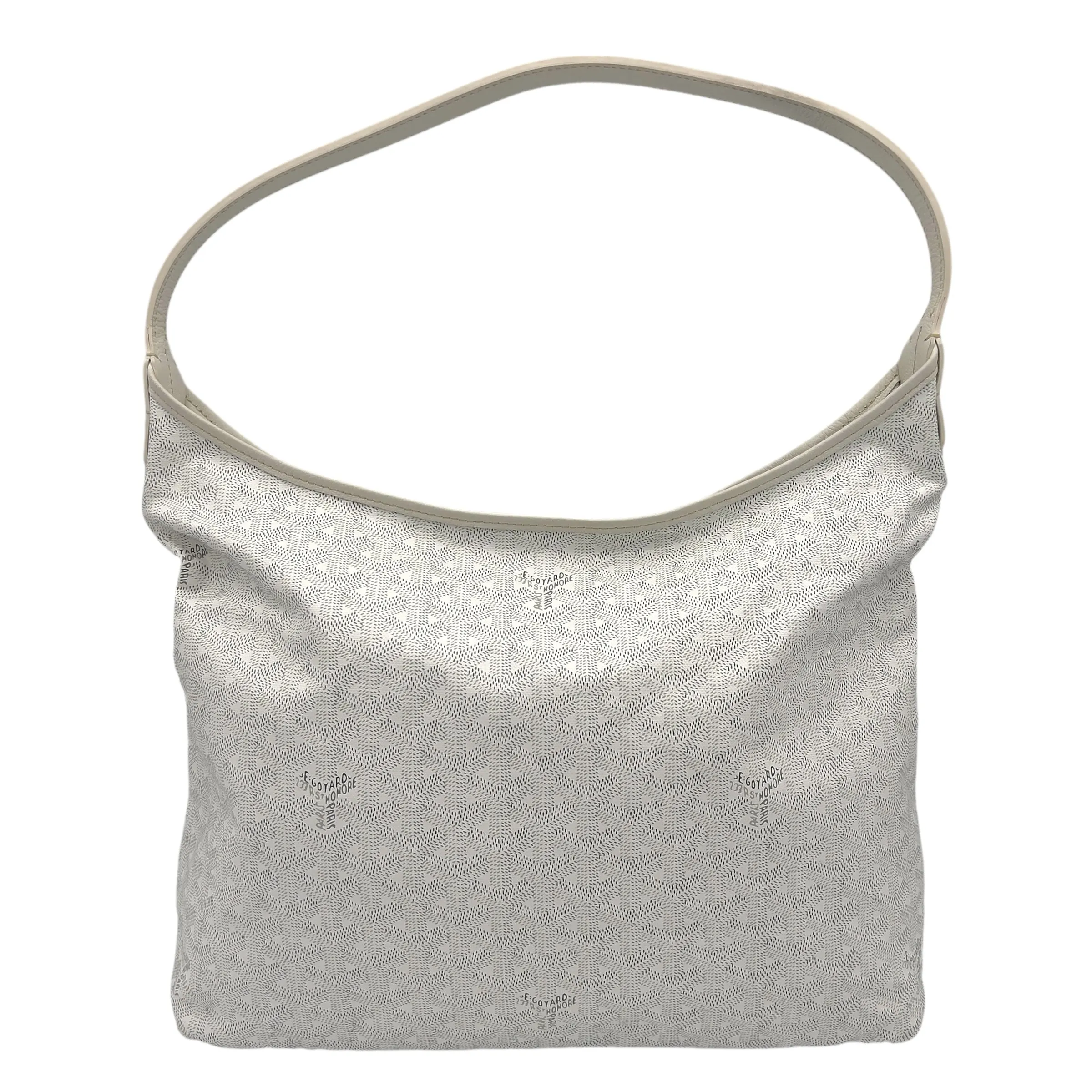 Boheme Tote Bag PM White in Coated Canvas, Silver hardware
