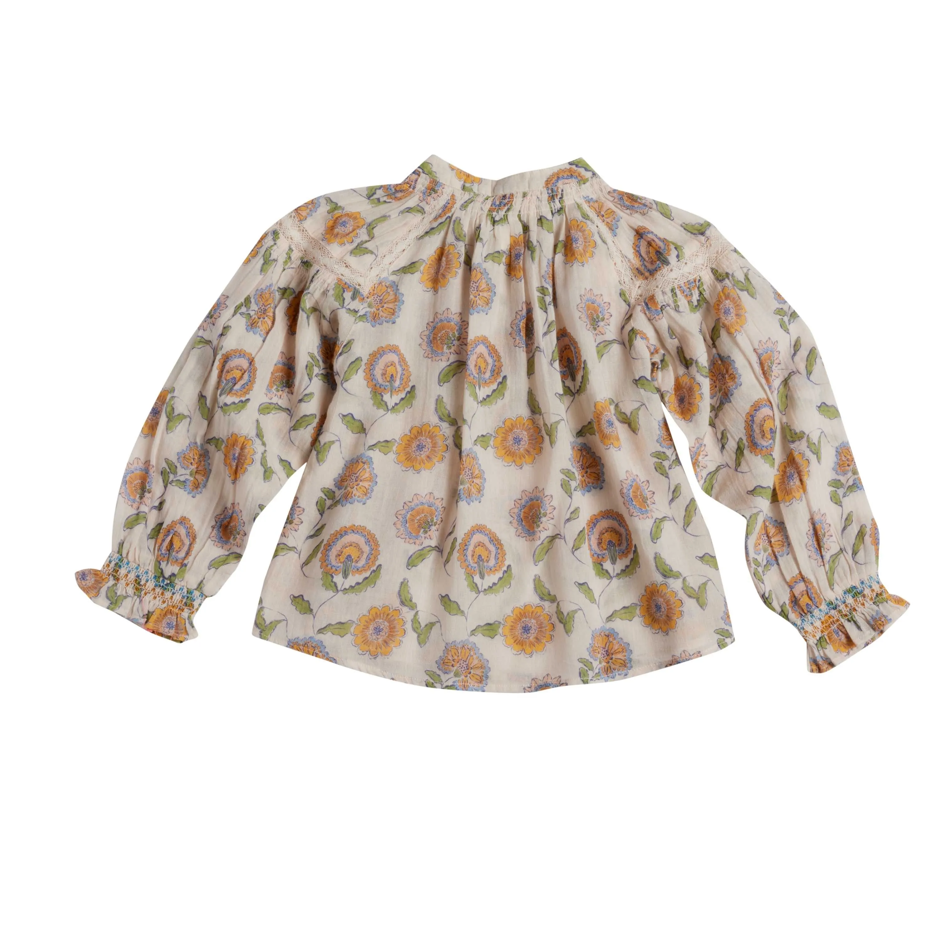 Bonheur du Jour Paris Noura Girl  Woman Blouse - Fleurs Rose