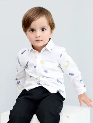 Boys Cotton Shirt with Chest Pocket