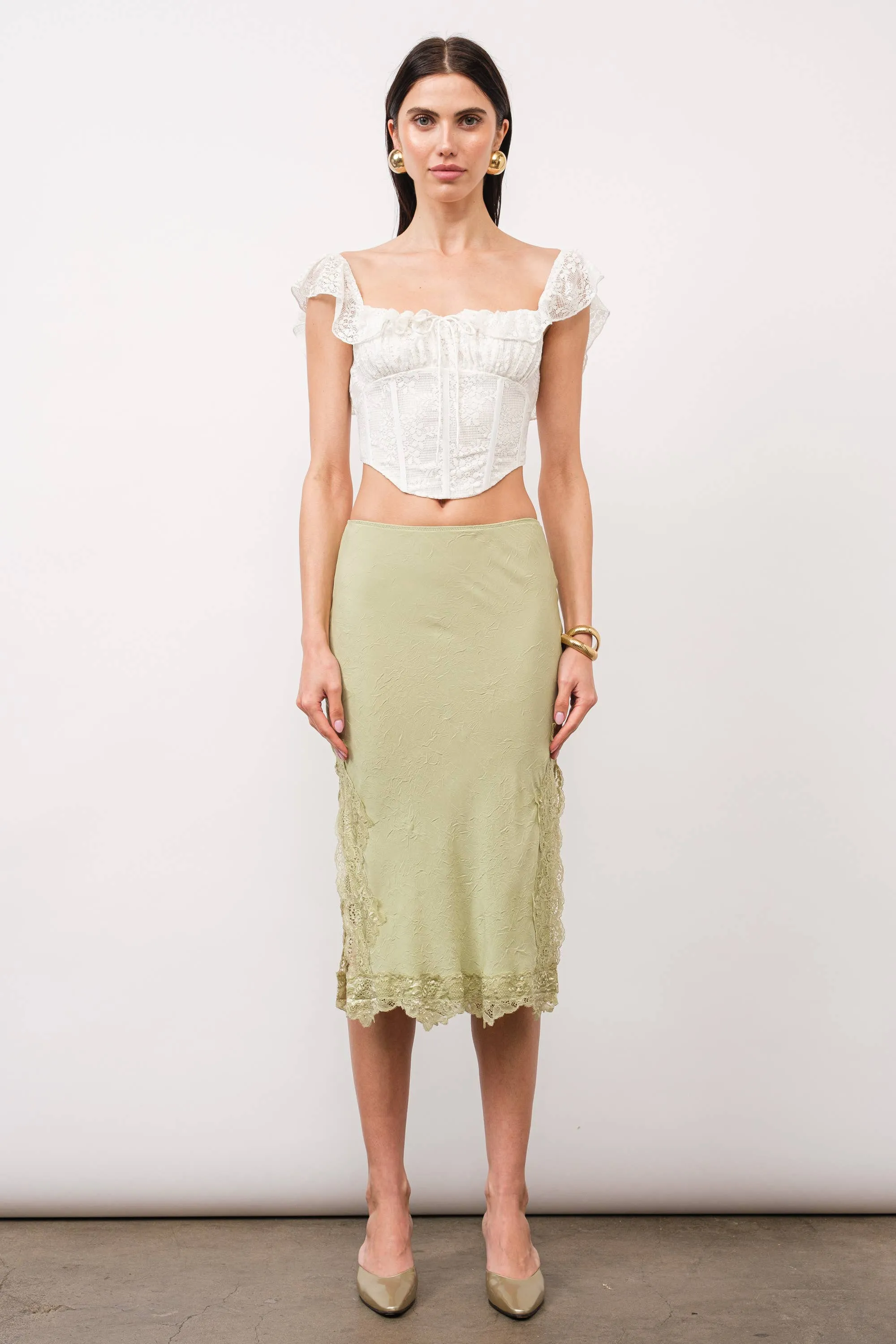Bridget Lace Off-The-Shoulder Top
