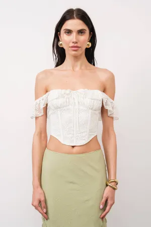 Bridget Lace Off-The-Shoulder Top
