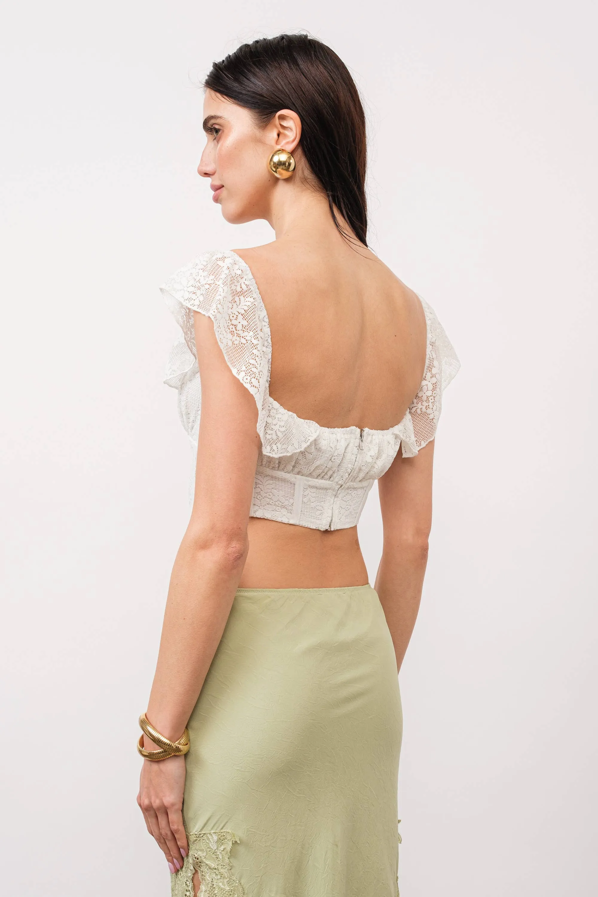 Bridget Lace Off-The-Shoulder Top