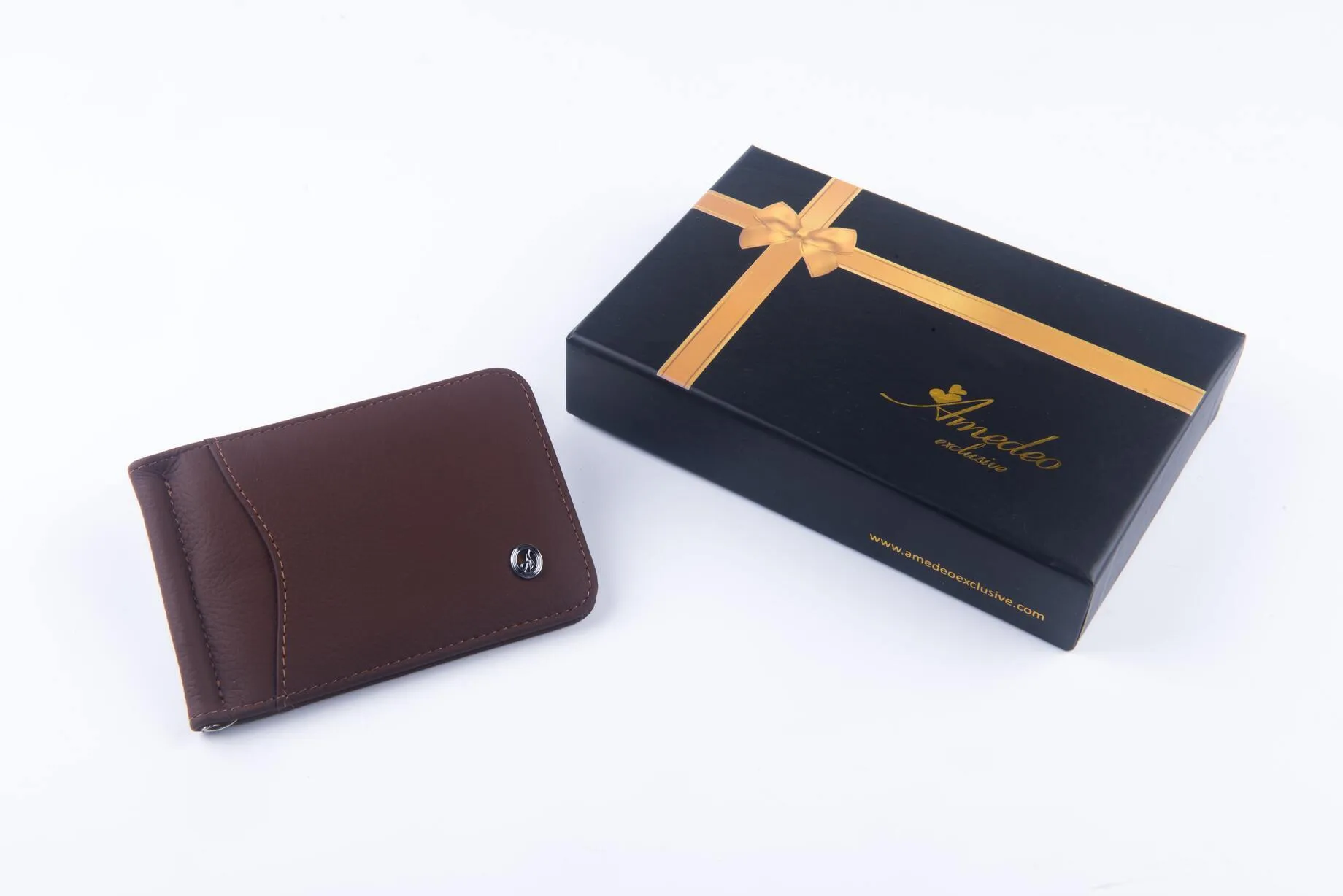 Brown Genuine leather wallet for men – Slim Luxury Purse