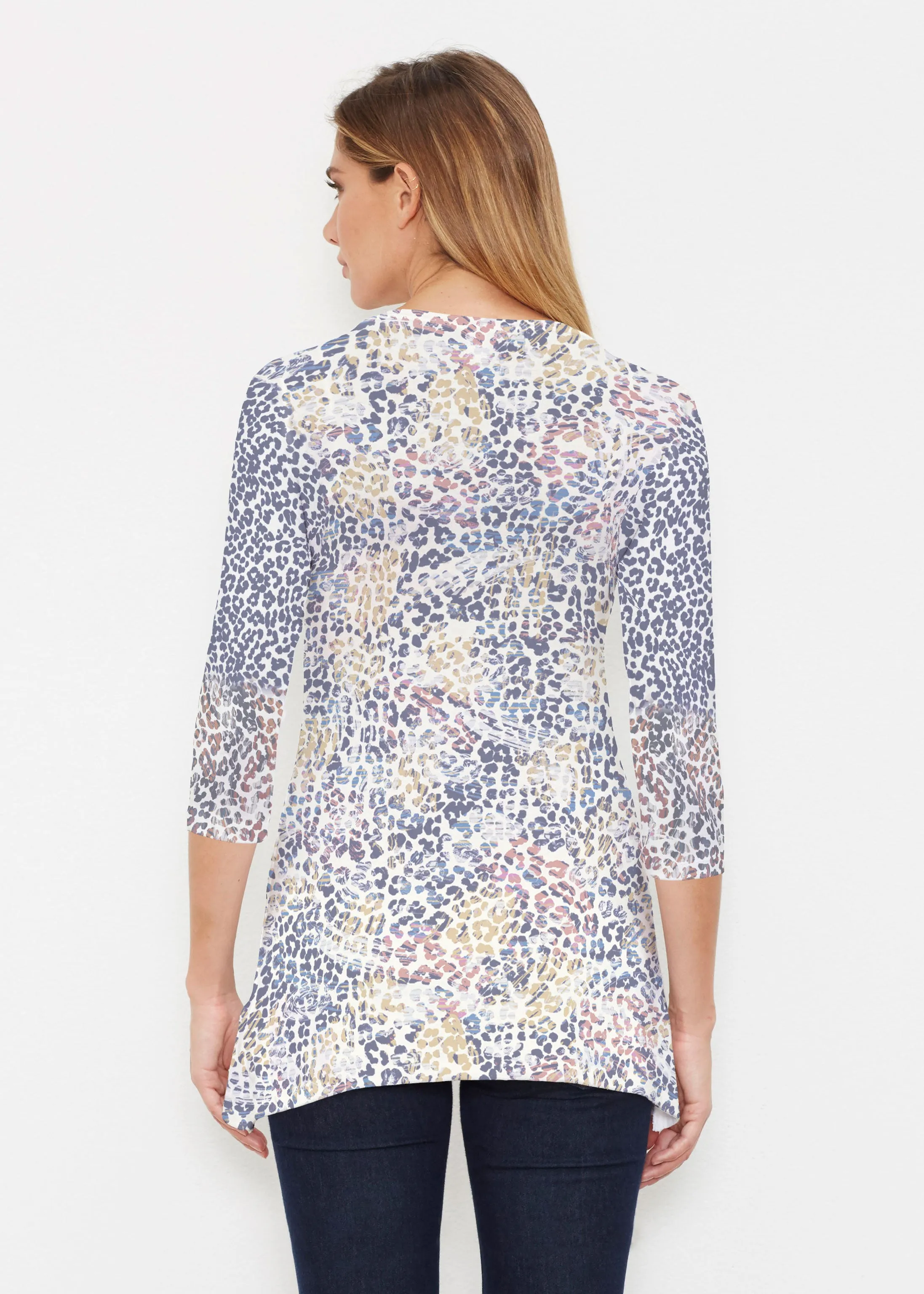 Brushed Jaguar Beige (7660) ~ Buttersoft 3/4 Sleeve Tunic
