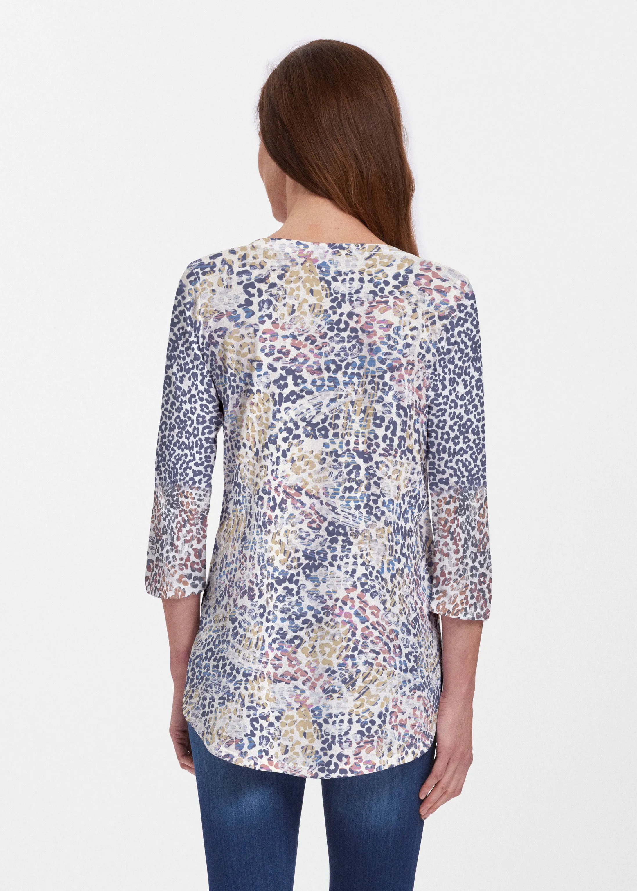 Brushed Jaguar Beige (7660) ~ Signature V-neck Flowy Tunic