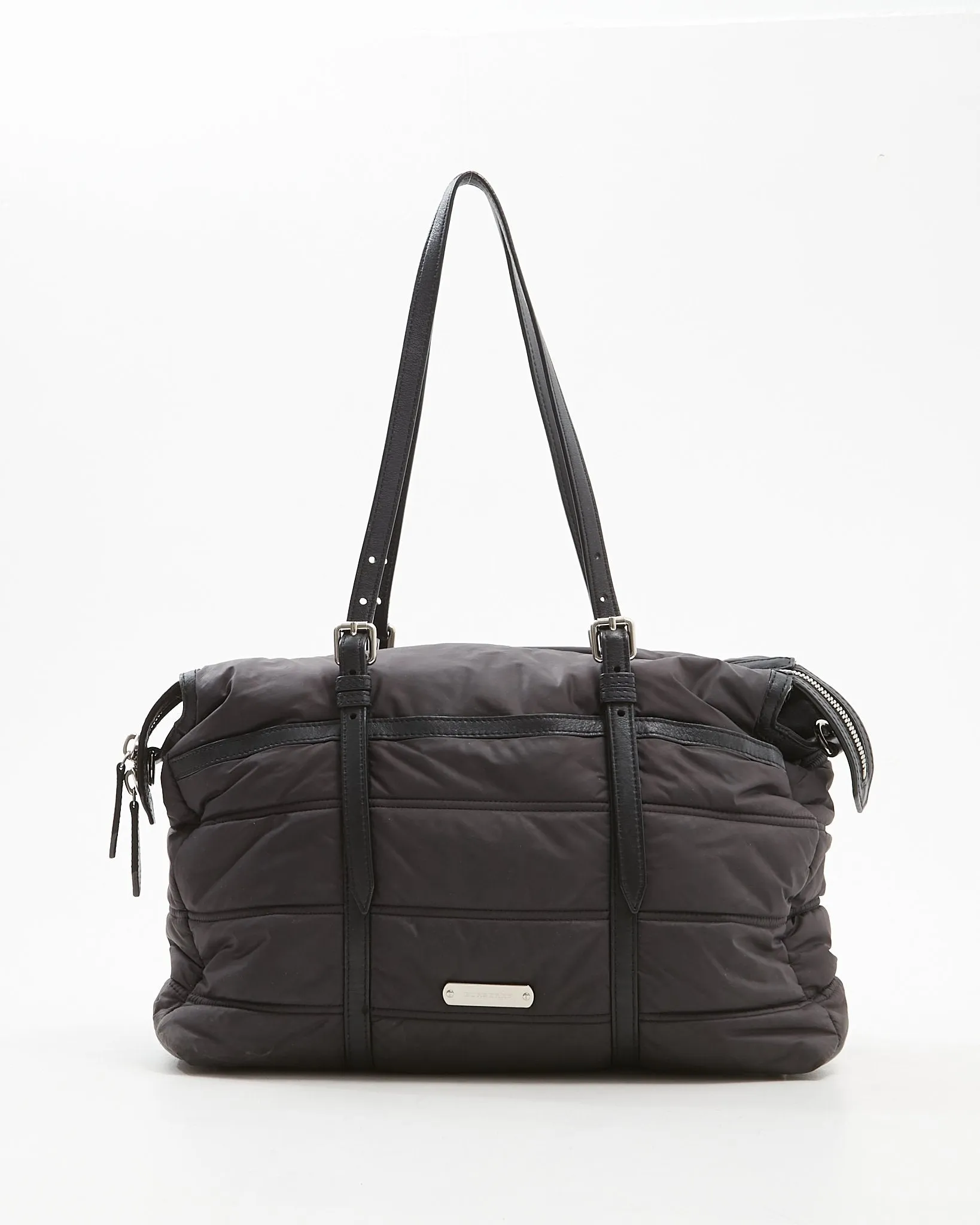 Burberry Black Nylon Diaper Baby Tote Bag